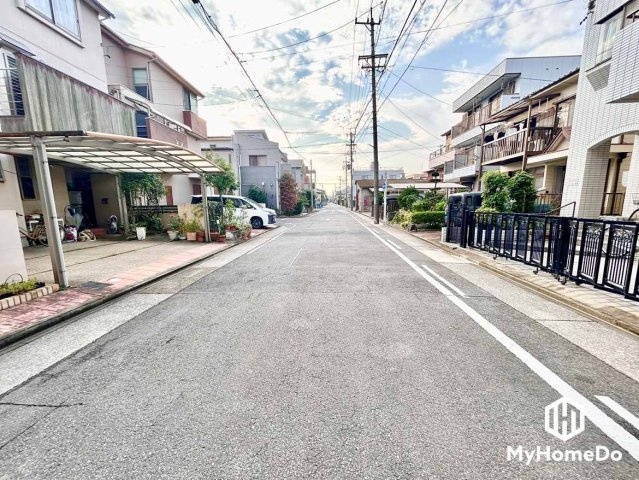 北区元志賀町　1期の前面道路含む現地写真