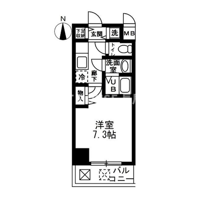 シャルマンフジ大阪城南の間取り