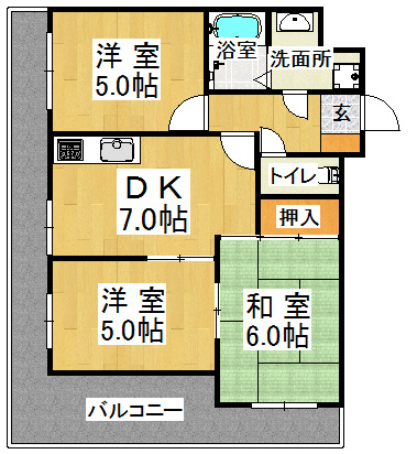 ヒルサイドテラス垂水の間取り