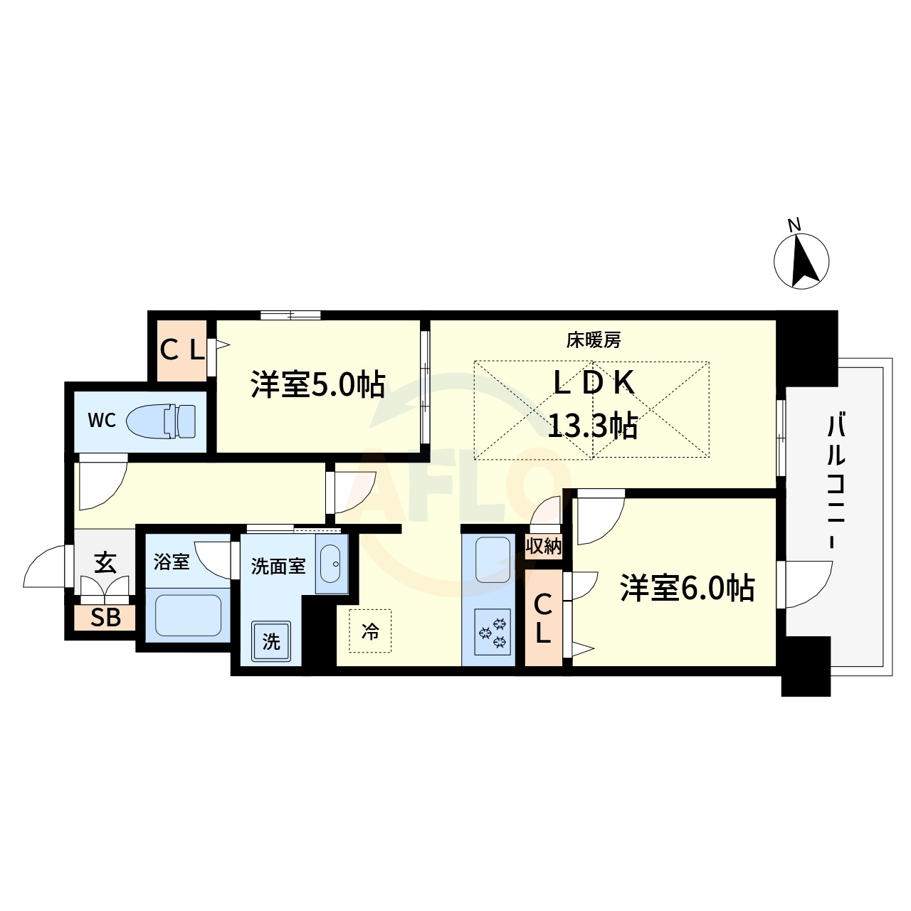IBCResidenceEastの間取り|IBC Residence East(アイビーシーレジデンスイースト)　間取り