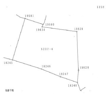 唐津市浦売り土地の土地図