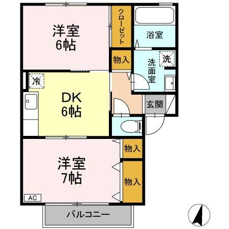 ハイカムール栗の実の間取り