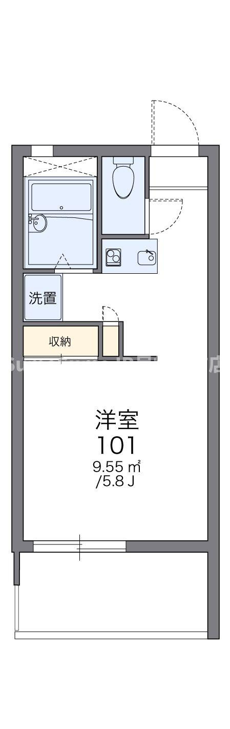 レオパレスツインズ加島弐番館の間取り