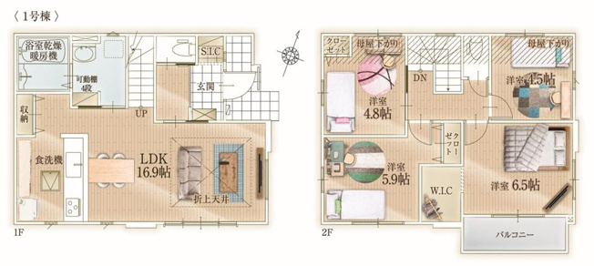 【間取り】 | 大和市下鶴間9期 新築戸建 全1棟