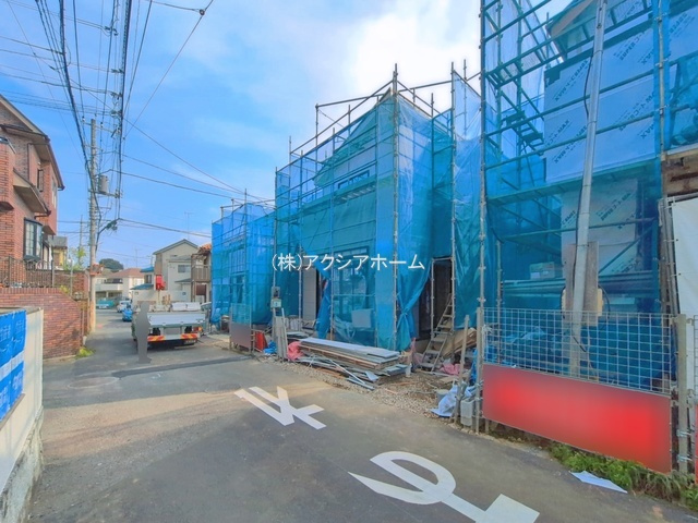 所沢市小手指南3丁目・全3棟　新築一戸建　2号棟の前面道路含む現地写真|2026年7月16日撮影