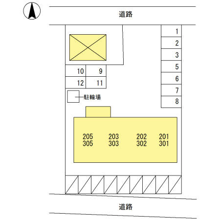 カトゥル セゾン札場の区画図