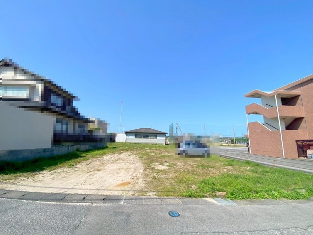 旗ヶ崎5丁目売土地（更地）の外観|間口約14ｍになり、建物の配置など自由度の高い敷地になります。