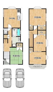 【間取り】 | 南野田　中古戸建