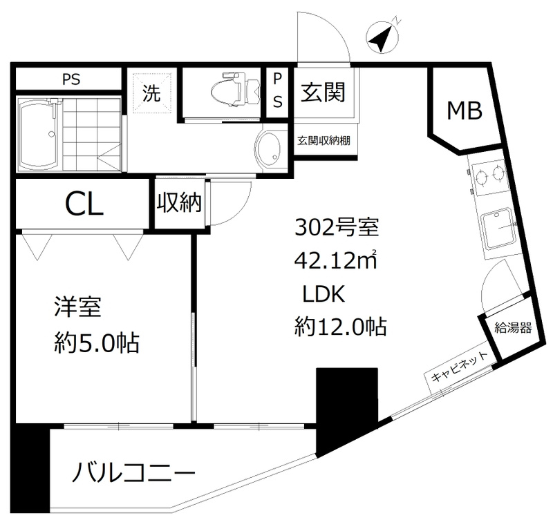 ハイライフ恵比寿の間取り