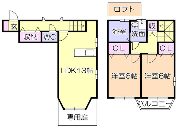 カーサキャッスルの間取り