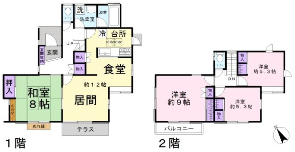 小川町みどりが丘４丁目　中古戸建の間取り