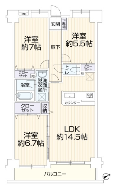 リーベスト青梅新町の間取り