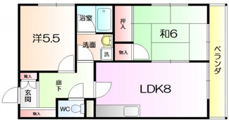 【間取り】 | パルハイツA