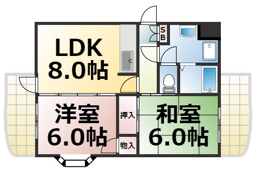 【間取り】 | ラフィーネ北澤　仲介手数料無料