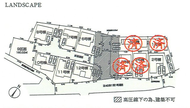 青梅市今寺2丁目　新築戸建全11棟の区画図