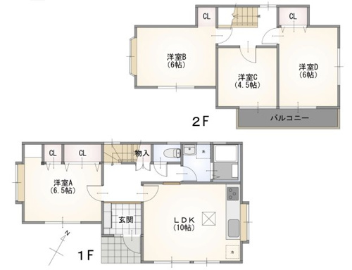 川越市野田町　中古戸建の画像