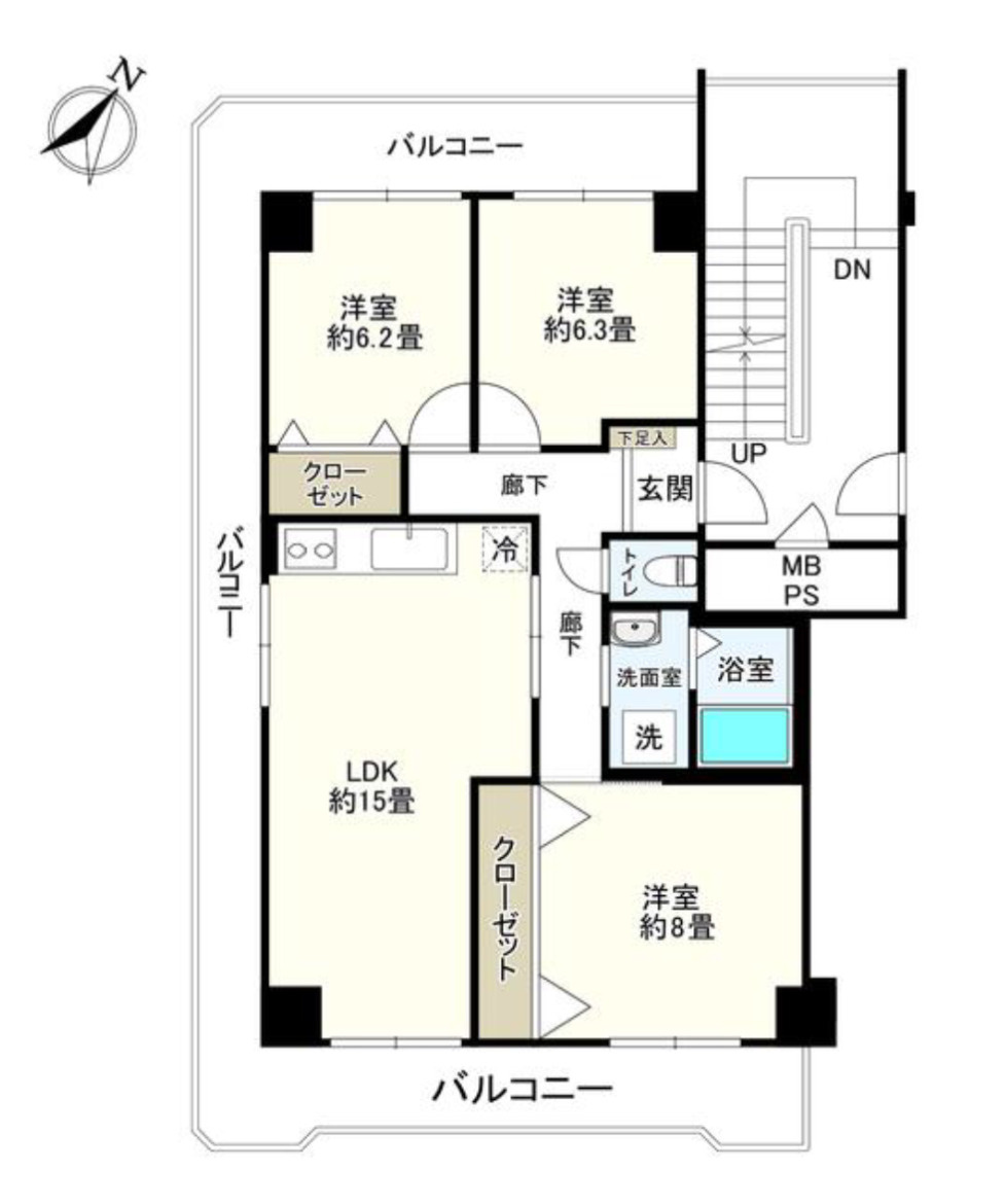 コンフォール南柏の間取り