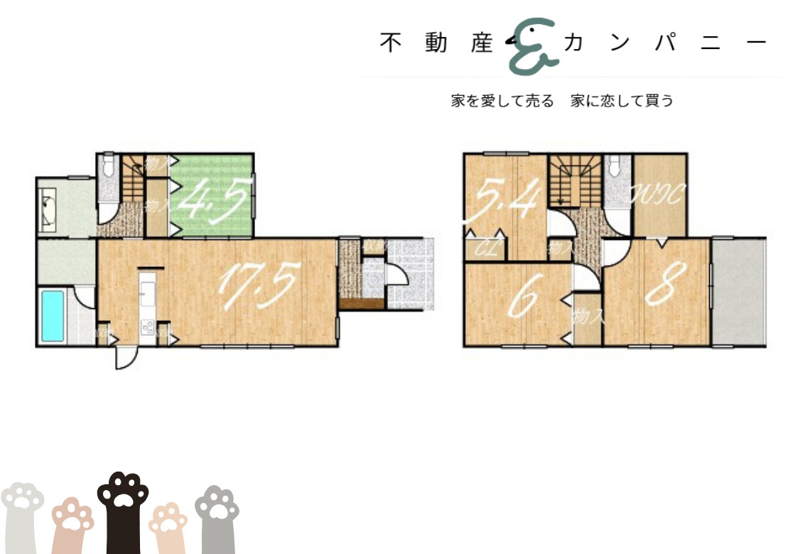 ハマノクレド畑寺Ⅰ　松山市畑寺4丁目新築戸建の間取り