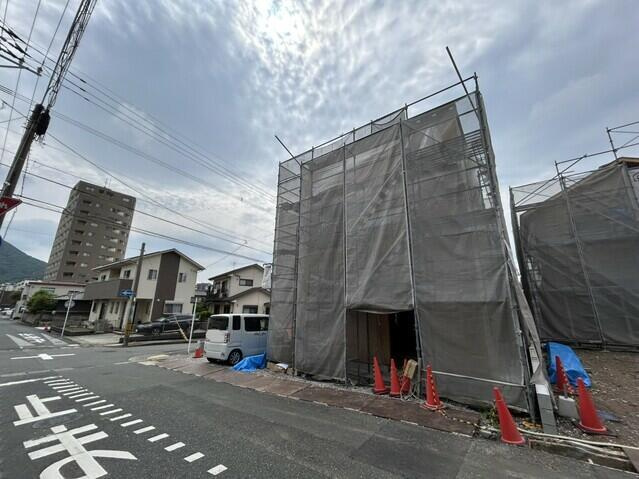 北九州市門司区下馬寄の新築一戸建の前面道路含む現地写真| 
