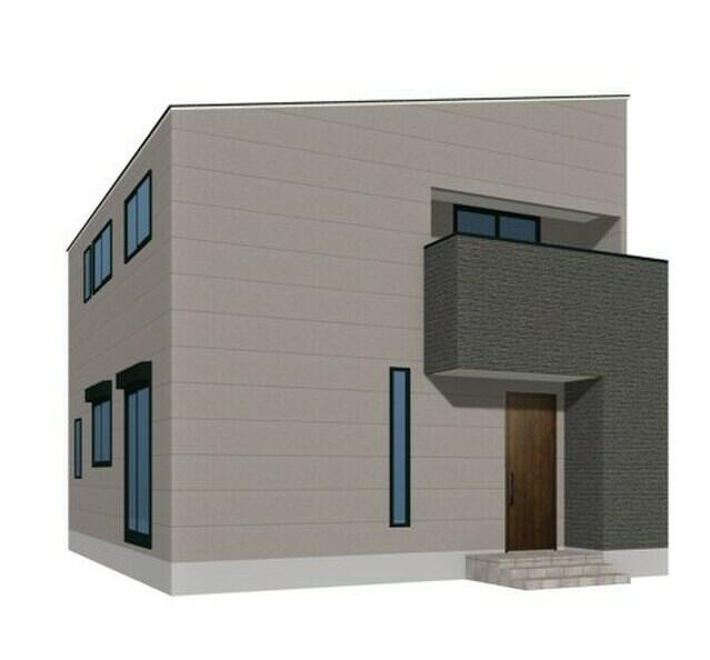 古賀市中央６丁目の新築一戸建の外観パース| 