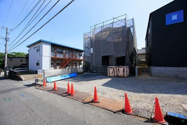 北九州市八幡西区藤原３丁目の新築一戸建の前面道路含む現地写真| 