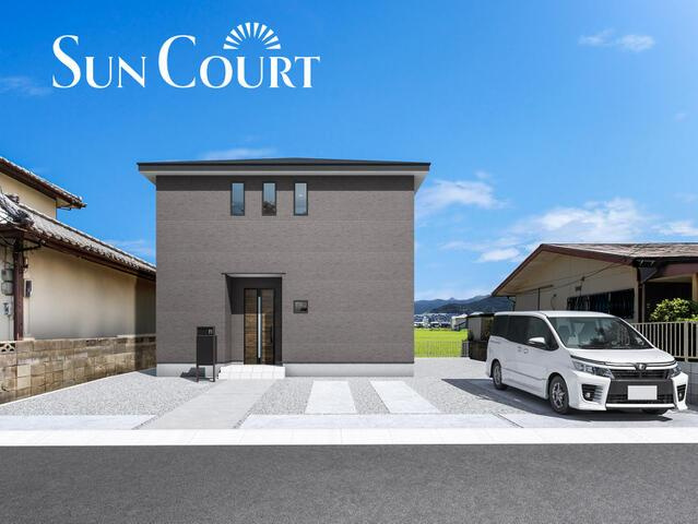 北九州市小倉南区中曽根６丁目の新築一戸建の外観パース| 