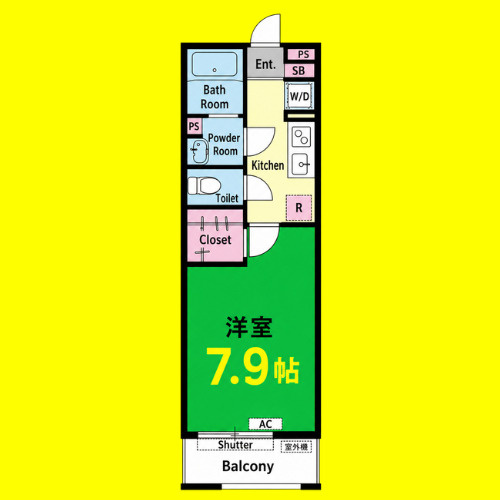 リブリ・メイオール　名古屋市賃貸　仲介手数料無料の間取り