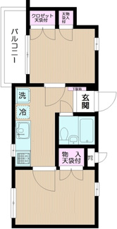 【間取り】 | 日神パレス東日暮里第２ | 間取りです。