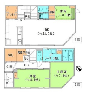 西宮の沢1条4丁目の間取り