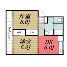 【間取り】 | シティコート　A棟