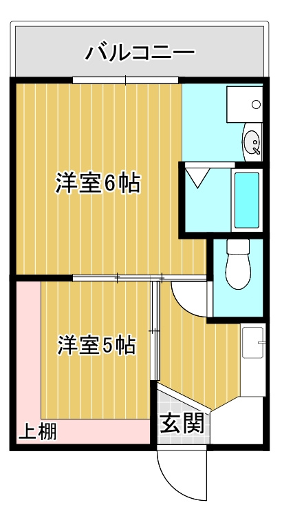 ヴィラナリー田辺　2の間取り