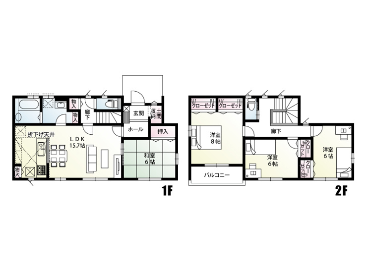 【明和町須賀1期4区画4号棟　区画図】敷地面積457.64㎡(138.43坪)(内協定道路部分104.33㎡(31.55坪)含む。協定道路に通行地役権の設定あり)建物面積106.40㎡(32.18坪)