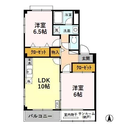 レジデンス横田南の間取り
