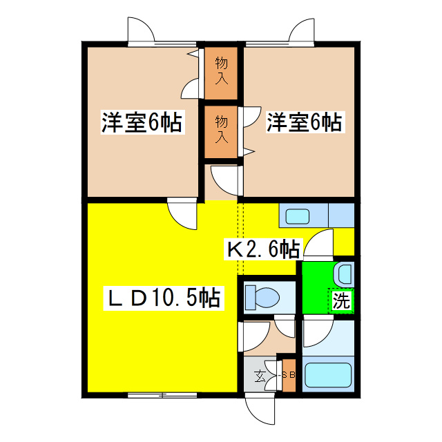 シティライフクレインの間取り