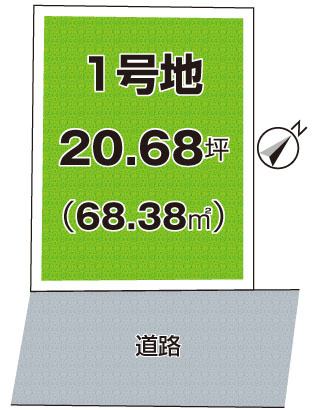吹田市末広町　第1期　売土地の土地図