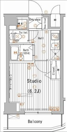 ガーラ・ステーション清澄白河の間取り|間取りです。