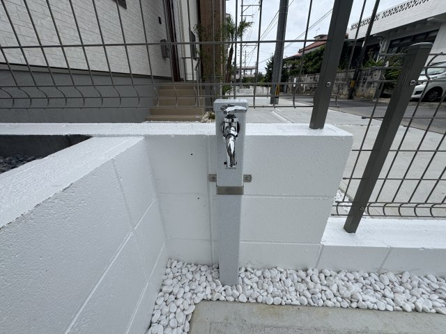 宜野湾市嘉数（全8棟）G号棟の設備|G号棟　外水栓♪