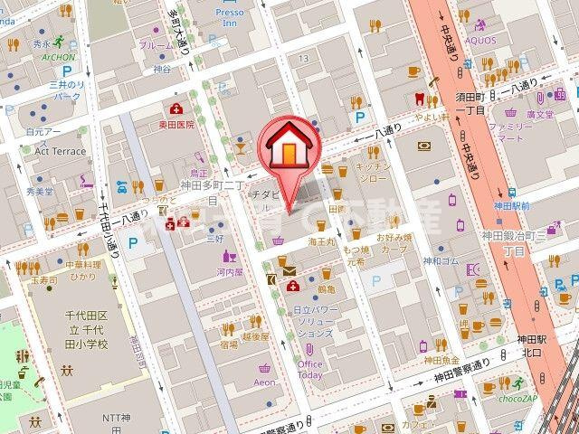 レジディア神田の地図