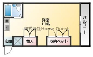 【間取り】 | 長瀬駅前マンション