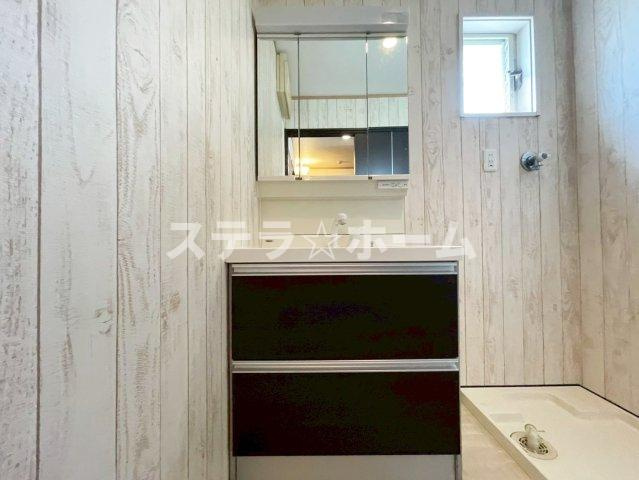 上津島3　中古戸建の独立洗面台|独立洗面台、朝の身支度には欠かせません