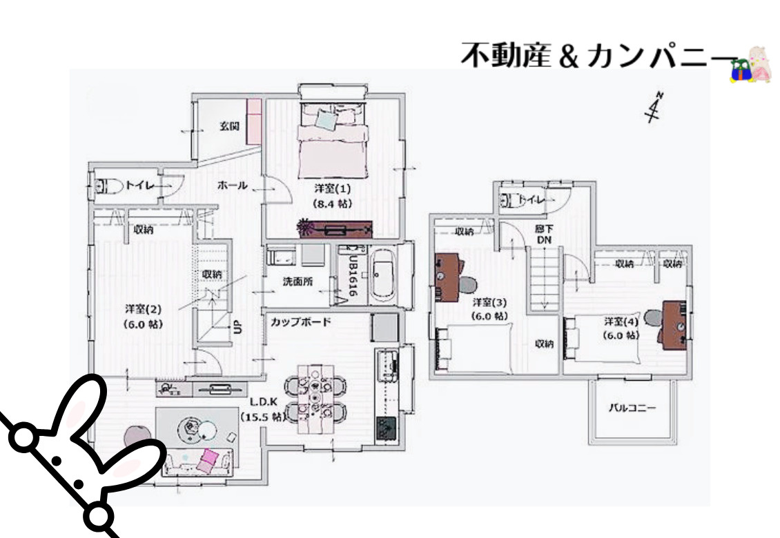 FelidiaReno松山市畑寺町の間取り