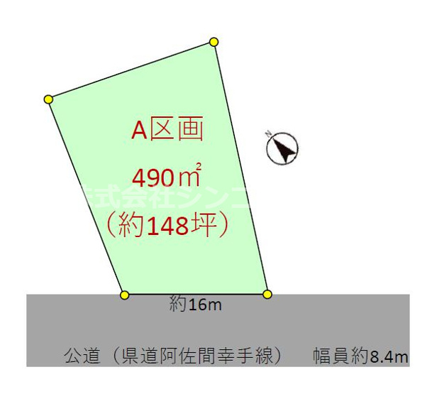 【土地図】 | 加須市間口　土地A