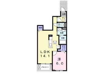 【間取り】 | プラシードⅠ | 間取図