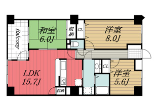【間取り】 | コスモ千葉グレイスヒルズ