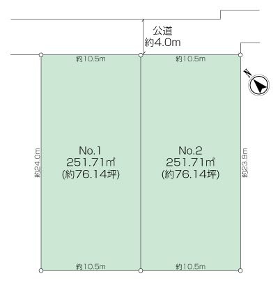 資産としても価値がある、片瀬海岸二丁目売地 全2区画の画像