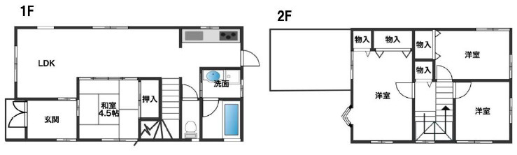明石市魚住町住吉4丁目　中古戸建の間取り|4LDKです。