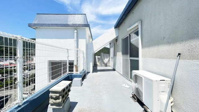 城南コーポラスのバルコニー