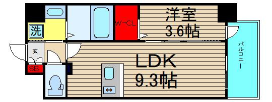 ファステ―ト難波グランプリの間取り