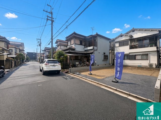 高槻市唐崎西　売土地の前面道路含む現地写真|周辺は落ち着いた街並みの住宅地！子育てがしやすい住環境です！