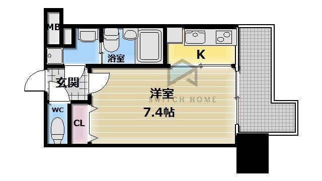 【間取り】 | M’プラザ布施駅前参番館 | 使いやすい間取りです※反転タイプ有り
